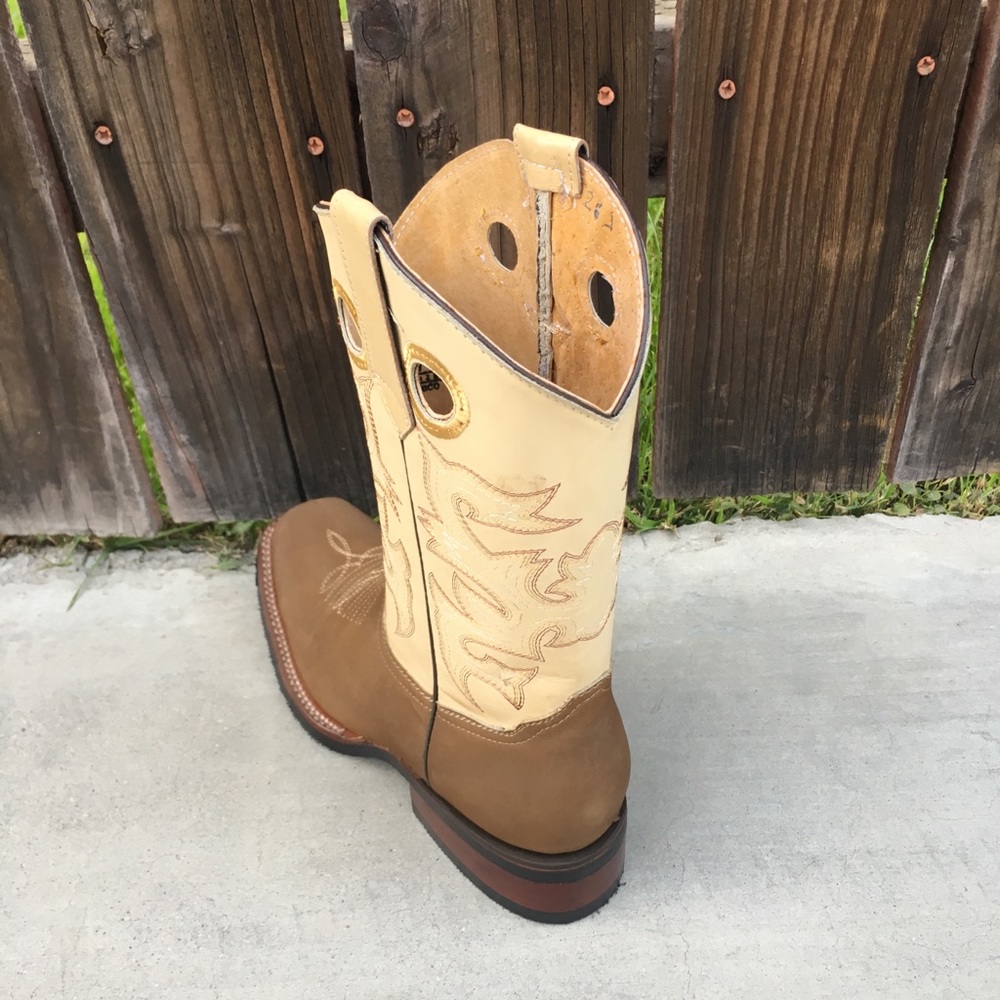 Men’s Rodeo boots genuine cowhide leather - Picture 4 of 8